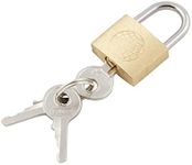 TERNENCE Small Metal Padlock Solid Brass for Male Chastity Device Cock Cage/Built-in Catheter with 3 Key S003