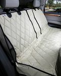 4Knines Fitted Split Rear Seat Non-Slip Cover (Regular, Tan)