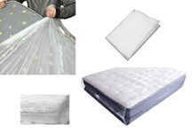 Just Accessories® 4ft 6" Double Heavy Duty Mattress Bag For Storage Moving Removal Mattress Polythene Protector Cover 4’6” x 6’3” / 135 x 190cm / 53 x 75ins