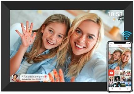 Digitaler Bilderrahmen FRAMEO WLAN 32GB Digitaler Fotorahmen 10,1" 1280x800 IPS Touchscreen, WLAN‑Kalender & automatisch synchronisierter Kalender, automatische Drehung, Sofort Teilen über Frameo App