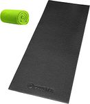 POWR LABS Exercise Bike Mats (2.5 x 6 ft) Bike Trainer Mat Indoor Cycling, Stationary Bike Mat, Indoor Bike Mat Works with Wahoo Kickr Cycleops Nordictrack Rower Peloton Bike Mat for Hardwood Floor