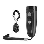 TOKEGO Ultrasonic Dog Dark Deterrent,Dog Barking Control Devices,Rechargeable Anti Barking Device Outdoor and Indoor,Handheld Stop Neighbors Dog Barking 16.5ft Range,LED Flashlight,Dog Clicker Black