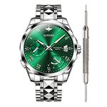 OUPINKE Automatic Watches for Men Waterproof Self Winding Wrist Watches for Men Fashion Men's Mechanical Automatic Watches, Green,