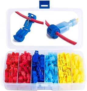 Wirefy T Tap Wire Connectors Kit - Electrical Connectors Kit - Spade Terminals - Quick Splice Disconnect Wire Taps - (120 PCS 22-10 AWG)