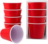 Solo Cup Shot Glasses - Set of 4 | Red Solo Cups | Reusable and Small Size Perfect for Party, BBQ, Outing & Easy to Carry | BPA Free (Shot Cup - Set)