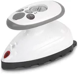 Ivation Small Mini Iron - Dual Voltage Compact Design, Great for Travel - Non-Stick Ceramic Soleplate - Dry or Steam Ironing - Extra-Long Power Cord - Heats Rapidly in 15 Seconds