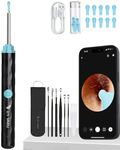 Dr Vaku® Earocam Ear Cleaner Earwax Removal Tool with Extra Cleaning Kit (Set of 8) HD Camera Wifi Connection & 6 LED Lights Endoscope Tool for iOS & Android + 11 Silicone Tips Free