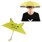 Dark Moon Umbrella for Kids Girls Stylish Kids Umbrella for Boys 7-8 years Hat & Ear Kids Umbrella Combo (Pack of 2)