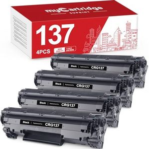 MYCARTRIDGE SUPRINT 137 Black Toner Cartridge Compatible Toner Cartridge Replacement for Canon 137 CRG137 9435B001AA use with ImageClass MF236n MF232w MF216n LBP151dw D570 Printer 4 Pack CRG-137