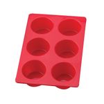 Mrs. Anderson's Baking Silicone 6-Cup Jumbo Muffin Pan, Non-Stick European-Grade Silicone Silicone