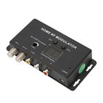 M70RV TV Link Modulator, Support PAL/NTSC Professional AV to RF Converter, TV Link Modulator AV to RF Converter, for AV Source Set Top Boxes, with USB Charge Cable