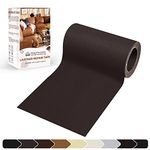 KING MOUNTAIN Leather Repair Patch,4 x 63 Self Adhesive Leather Repair Tape for Damaged Leather Furniture, Sofa Seating,Car Seats, Leather Goods（Dark Brown)