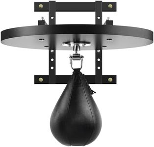 WYGVNR Adjustable Speed Bag Platform Kit with Speed Punching Bag & Professional Speed Bag Swivel for Boxing Training, Exercise, Fitness (Engineered Wood)