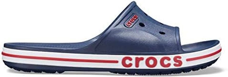 crocs unisex-adult Bayaband Slide NAVY/PEPPER Slide Sandal - 11 UK Men/ 12 UK Women (M12W14) (205392-4CC)