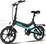 HITWAY BK2 Electric Bike, Folding Electric Bicycle with LCD Display, 25Km/h,16inch, 5 Riding Modes, 25KG Capacity, Compact Foldable Ebike, City E bike, 2025