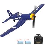 VOLANTEXRC RC Plane Age 14+, 4CH WWII RC Airplane F4U RTF 2.4Ghz Remote Control Plane with 6-Axis Gyro Stabilizer & One-Key Aerobatic, RC Glider Toy for Beginners, Children, Adults