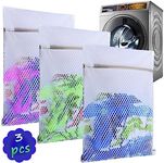 3-Pack Mesh Laundry Bags for Washin