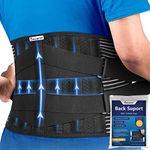 Back Support Belt for Men and Women,Comfortable Lower Back Brace, Waist Lumbar Lower Back Support Brace for Back Pain Relief, Scoliosis,Sciatica, Herniated Disc,Heavy lifting, with Adjustable Support Straps (M)