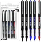 uni-ball Vision Needle Rollerball Pens, Micro Point (0.5mm), Assorted Colors, 5 Count (1734929)