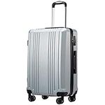 Coolife Luggage Suitcase PC+ABS wit