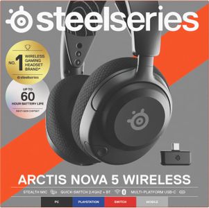 SteelSeries Arctis Nova 5 Wireless Gaming Headset – PC & Console Compatible