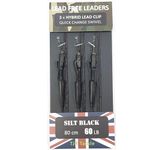 TJR Tackle Hybrid Lead Free Leaders Quick Change Swivels 60lb Test Carp Fishing Tackle (Silt Black)