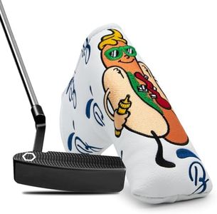 BAIRBRE Golf Putter Covers Hotdog Golf Mallet Putter Headcover Blade Putter Covers Leather Golf Headcover with Magnetic Golf Club Covers for Scotty Cameron Taylormade Titleist Odyssey