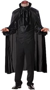 California Men's Headless Horseman Deluxe Costume for Adult, Large Black