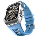 Fire-Boltt Asphalt Newly Launched Racing Edition Smart Watch 1.91” Full Touch Screen, Bluetooth Calling, Health Suite, 123 Sports Modes, 400 mAh Battery (Sky Blue)