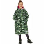 Regatta Kids Waterproof Robe Juniors Cactus Camo/Pink 9-13 Years