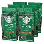 STARBUCKS Pike Place Roast, Medium Roast, Whole Bean Coffee 200g (Pack of 6)