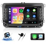 2+64G Android Car Stereo for VW SEAT Skoda Golf Passat Polo JATTA Jetta Multimedia Player 7 inch Touchscreen with Carplay Android Auto Mirror Link Bluetooth GPS FM RDS EQ USB WiFi AHD Camera+MIC