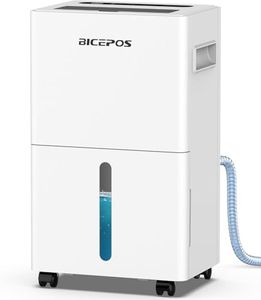 1500 Sq.Ft Dehumidifier for Basement with Drain Hose, 21 Pints Dehumidifiers for Home, Bathroom, Bedroom, Large Room, Continuous Drainage, Auto Defrost, Intelligent Humidity Control, 24H Timer