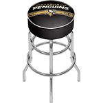 Trademark Gameroom NHL Chrome Bar Stool with Swivel-Pittsburgh Penguins