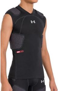 Under Armour Boy's Gameday Armour Pro 5-Pad Top (Little Kid/Big Kid) Black Large