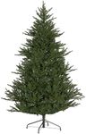HOMCOM 6ft Artificial Christmas Tree with 2380 Tips, Metal Base, Realistic Hinged Xmas Tree, Easy to Assemble, Green