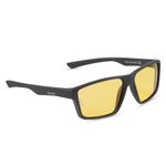 Eyewearlabs OKNO | Polarized Sports Night Driving Yellow Wrap-Around Branded Stylish Sunglasses For Men & Women | 100% UV Protection Shades | Cricket Sports Cycling Driving & More