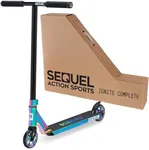 Sequel Ignite Stunt Scooter, Pro Complete Trick Scooter for Kids 8+, Beginner Skatepark BMX Scooter (Neo)