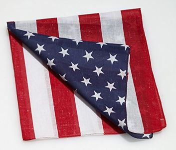 PMU Patriotic American Flag Bandana | 4th of July American Patriotic Large Bandana Headband for Men & Women | 4th of July Party Wearable Headwear Costume and Decoration Accessory (3/Pkg) Pkg/1