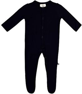 KYTE BABY Unisex Footie, Rayon Made From Bamboo- Snap Closure (18-24 Months, Midnight)