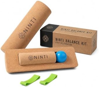 Ninti Balance Board - Premium Cork Balancing Board & Foot Strengthener for Enhanced Foot Function | Unique Design for Balance Stability & Foot Strength | Improve Mobility & Prevent Falls | Balance Trainer | USA Owned