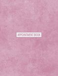 Appointment Book: 5 Column Undated Appointment Planner For Hair Salon, Stylist, Nails, Massage Therapist Or Other Businesses - Daily And Hourly Schedule - Pink