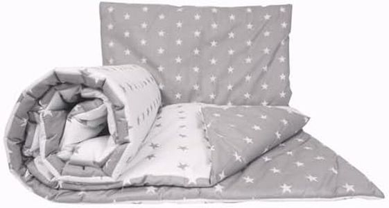 2 Piece Baby Children Quilt Duvet & Pillow Set 120x90 cm to fit Toddler Cot Bed (21)