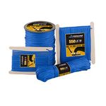 FISHLUND Paracord 550 lb, 7 Strand Type III Paracord Rope 100ft, High Strength Nylon Parachute Cord for Camping, Survival, Tactical and Hiking, Royal Blue