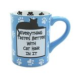 Our Name is Mud 4026110 Our Name Is Mud Cat Hair Mug, 16 Ounces