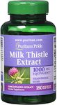 Puritans Pride 2-pack of Milk Thistle 4:1 Extract 1000 Mg (Silymarin)-180 Softgels (360 Total)