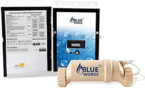 BLUE WORKS Saltwater Chlorination System BLH20 for 15,000 Gallons In-Ground Salt Pools