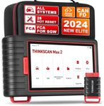 Thinkcar Car Diagnostic Tool,Thinkscan Max2 All System Automotive Scan Tool,OBD2 Scanner Bluetooth With Auto VIN,32G ROM And 28 Maintenance Services,Oil/IMMO/EPB/SAS/TPMS Reset.Lifetime Free Upgrade.