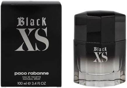Paco Rabanne Black Xs Eau De Toilette 3.4 Oz/ 100 Ml - Spray - New Packaging for Men By 1.3 Fluid_Ounces