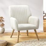 Oikiture Armchair Sherpa Lounge Cha